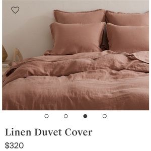 Parachute Home linen duvet cover in clay